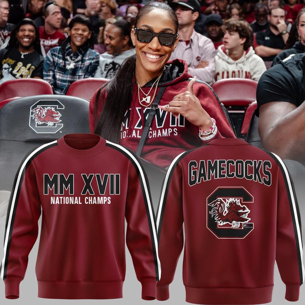 South Carolina Gamecocks MM XVII National Champs Sweatshirt Best Gifts For Football Fans