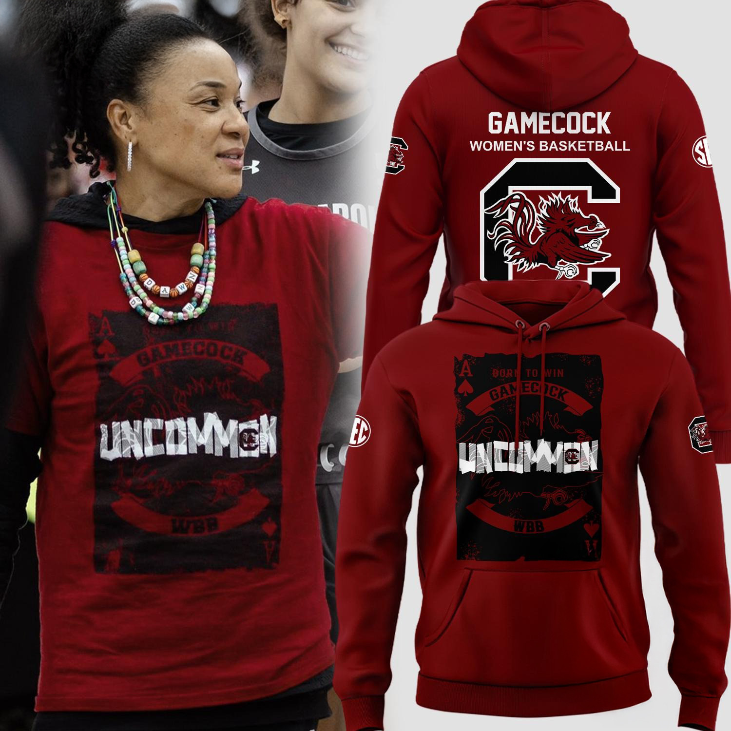 South Carolina Gamecocks WomenÃ¢â‚¬â„¢s Basketball Born To Win Hoodie Gifts For Basketball Fan