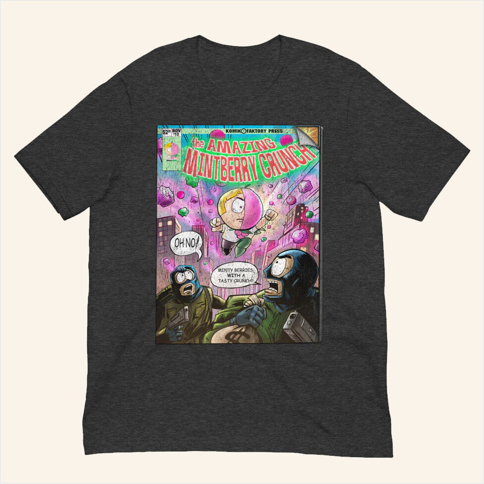 South Park Mintberry Crunch T-Shirt South Park Merch Gifts For Husband Her Birthday Gift Ideas