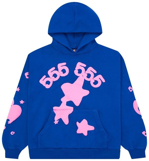 Sp5der Beluga Hoodie Blue Stars 555 Spider Web Hoodie Apparel Merch Clothing Best Gifts