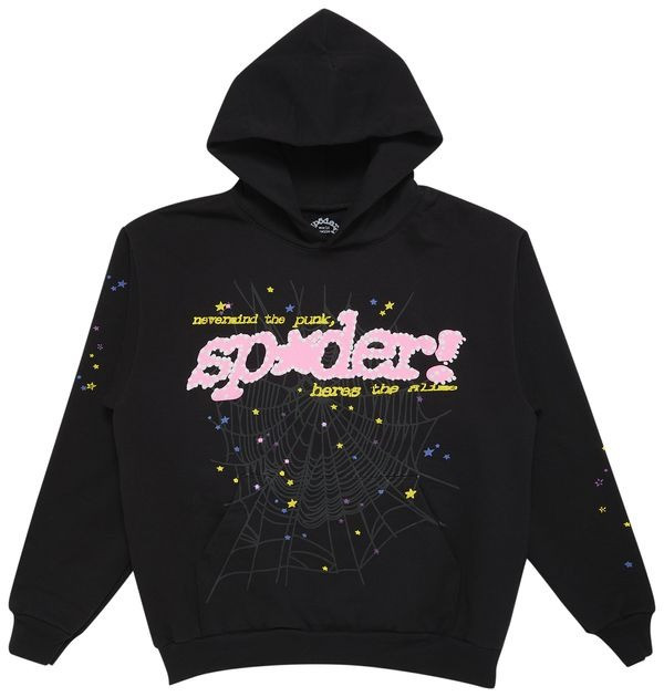 Sp5der Pnk Hoodie Black 555 Spider Clothing Spider Young Thug Merch Gifts For Dude