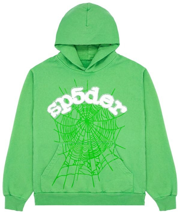 Sp5der Web Hoodie Slime Green Sp5der Clothing Merchandise Gifts For Him