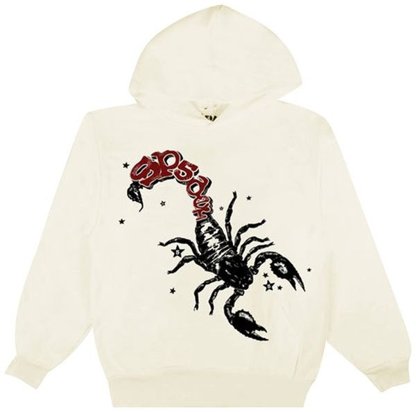 Sp5der x Mariah The Scientist Scorpion Hoodie Cream Sp5der Clothing Gifts