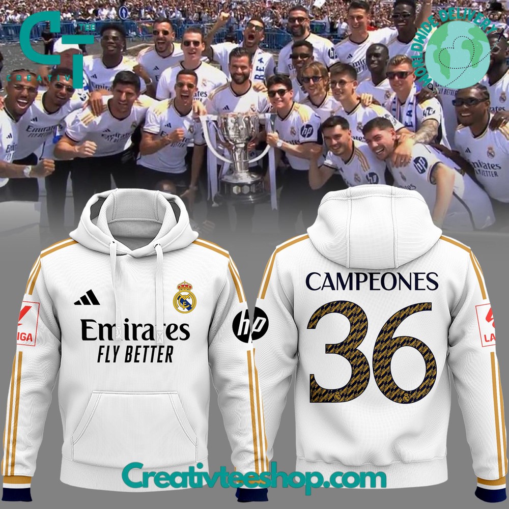 Special Campeones 36 Real Madrid Club de Futbol Hoodie