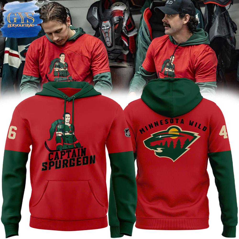 Special Captain Spurgeon NHL Minnesota Wild Limited Edition Hoodie