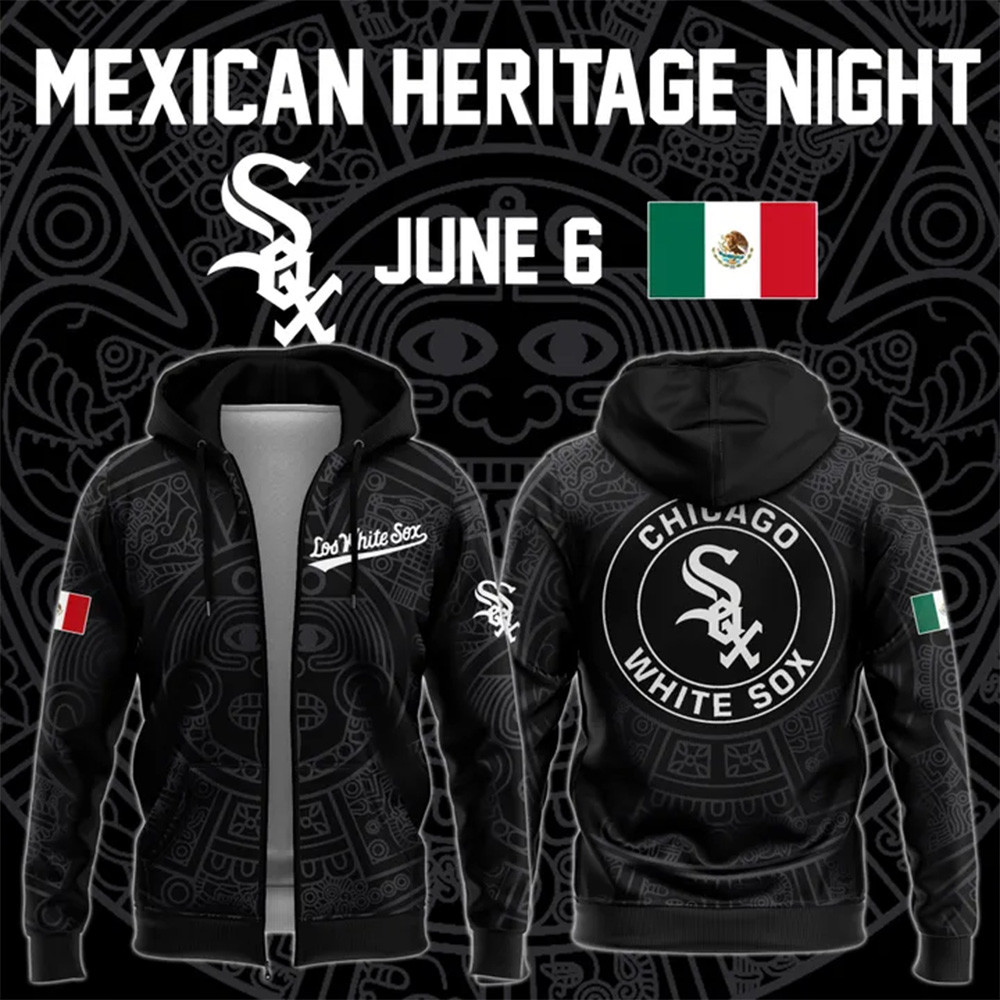 Special Chicago White Sox Mexican Heritage Night Zip Hoodie Unique Gifts For Baseball Fans