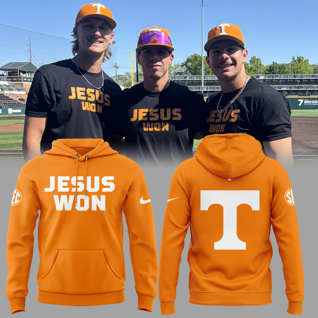 Special Edition Tennessee Baseball Jesus Won Hoodie Gift Ideas For Baseball Players