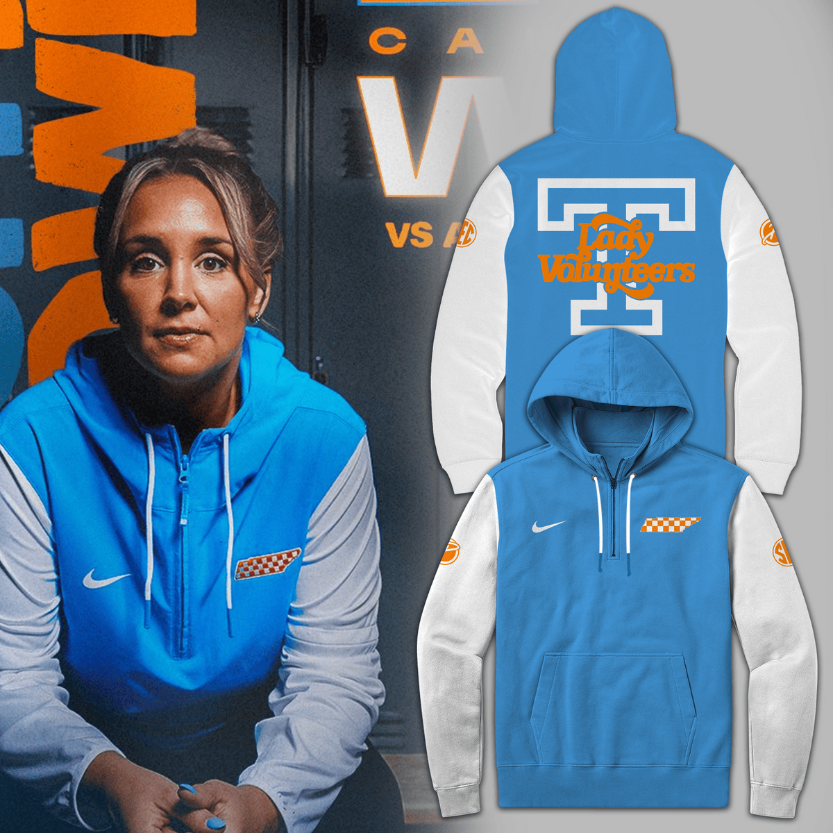 Special New Coach Kim Caldwell Lady Vols Half Zip Hoodie Gift Ideas For Basketball Lovers