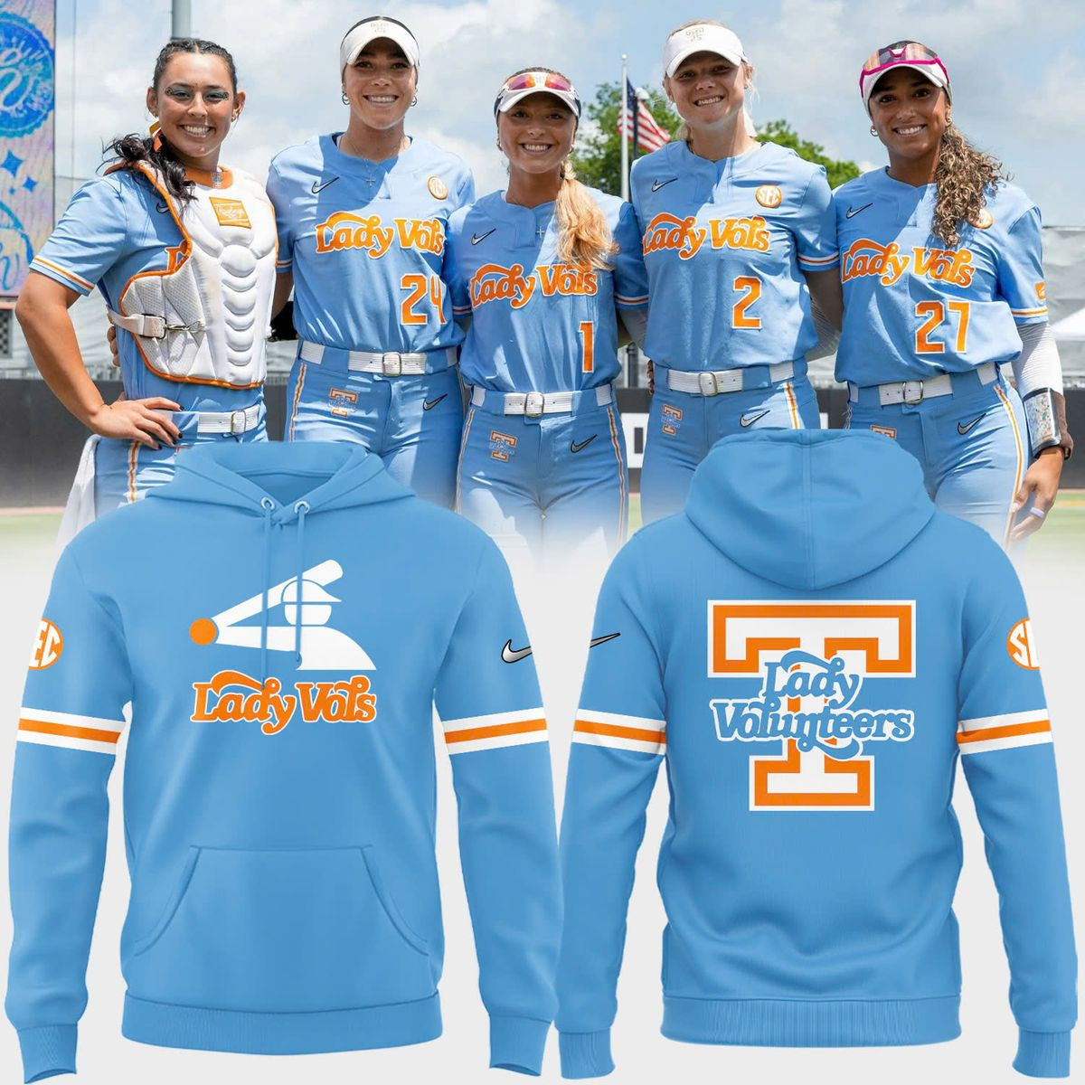 Special New Lady Vols Softball Summitt Blue Hoodie Softball Related Gifts