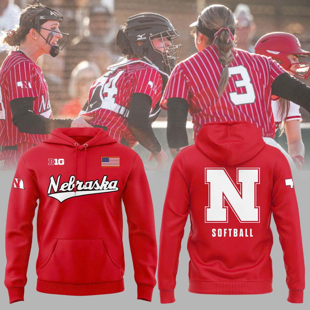Special New Softball 2025 Red Hoodie Softball Fan Gift Ideas