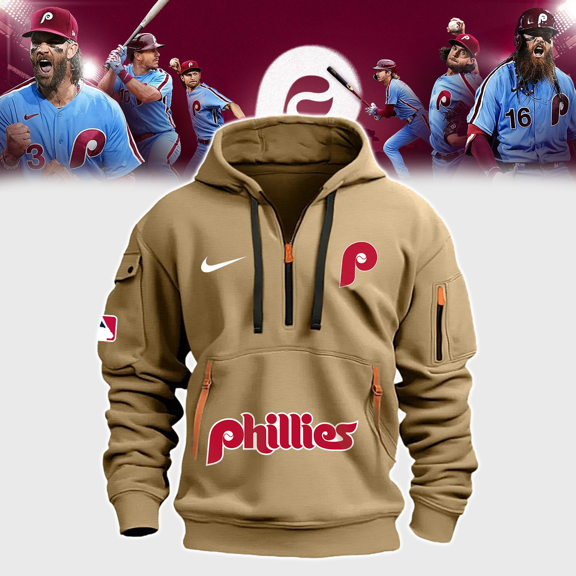 Special Philadelphia Phillies Brown Heavy Hoodie 2025 Gift Ideas For Football Lovers
