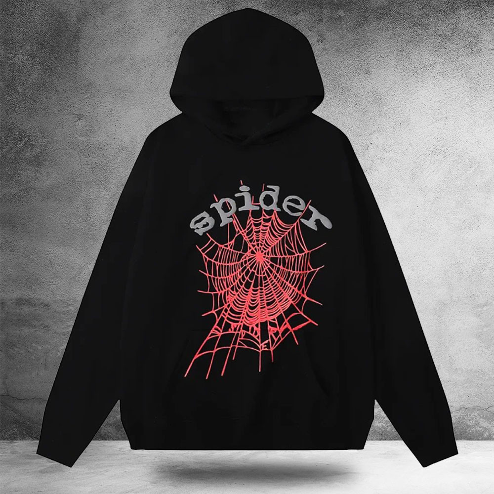 Spider Worldwide Black Hoodie Sp5der Hoodie Gifts For Men Women