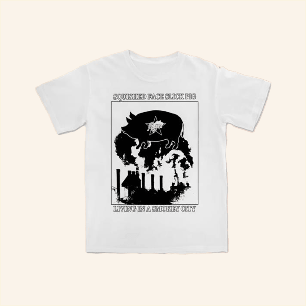 Squished Face Slick Pig T-Shirt The Garden Vadavada Merch Friends Gifts For Besties