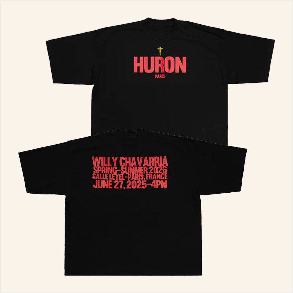 Ss26 Huron Cross Show T-Shirt Willy Chavarria Merch Black Best Birthday Gifts For Dad