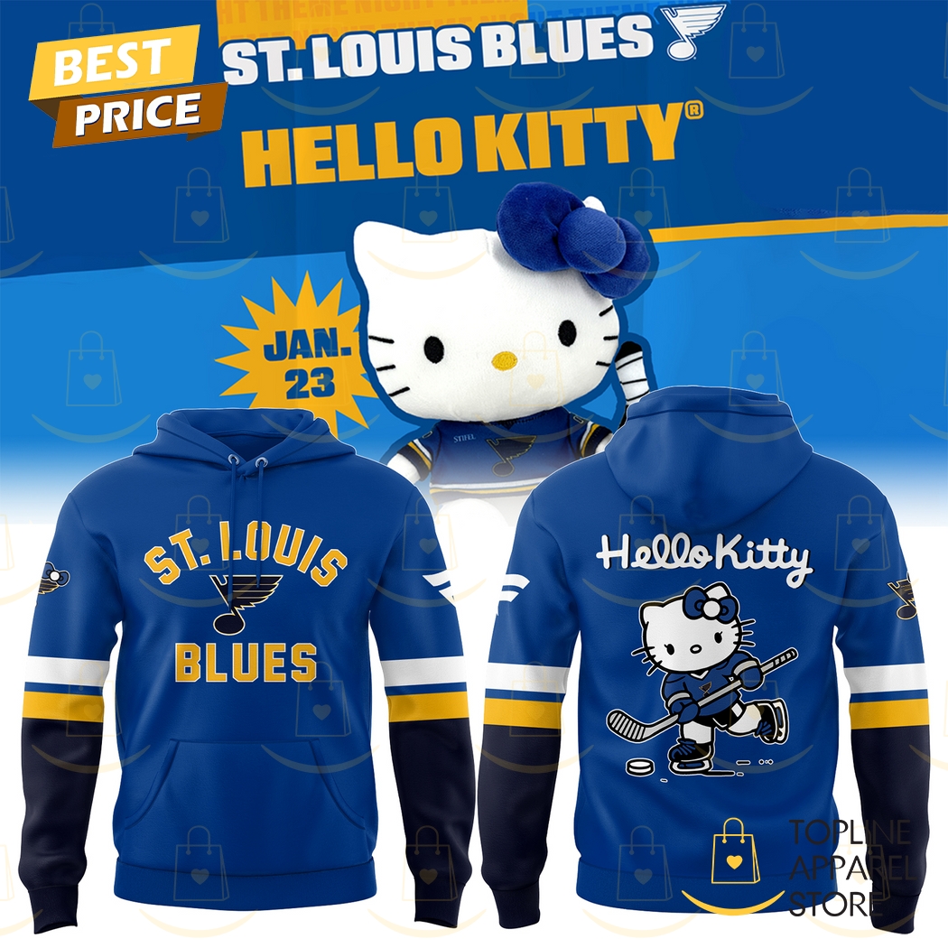 St Louis Blues x Hello Kitty Hoodie - Blue