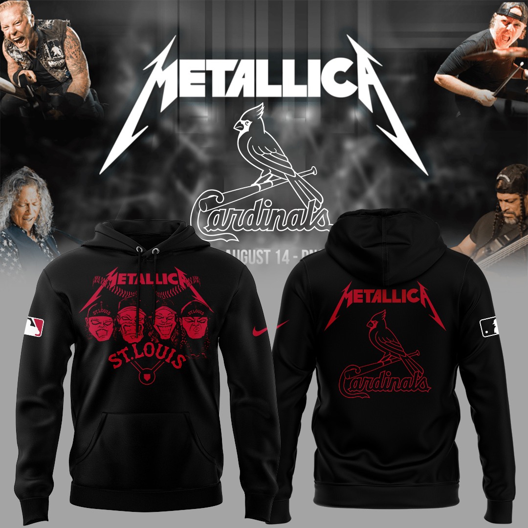 St. Louis Cardinals Baseball Metallica Night Hoodie Baseball Fans Gifts