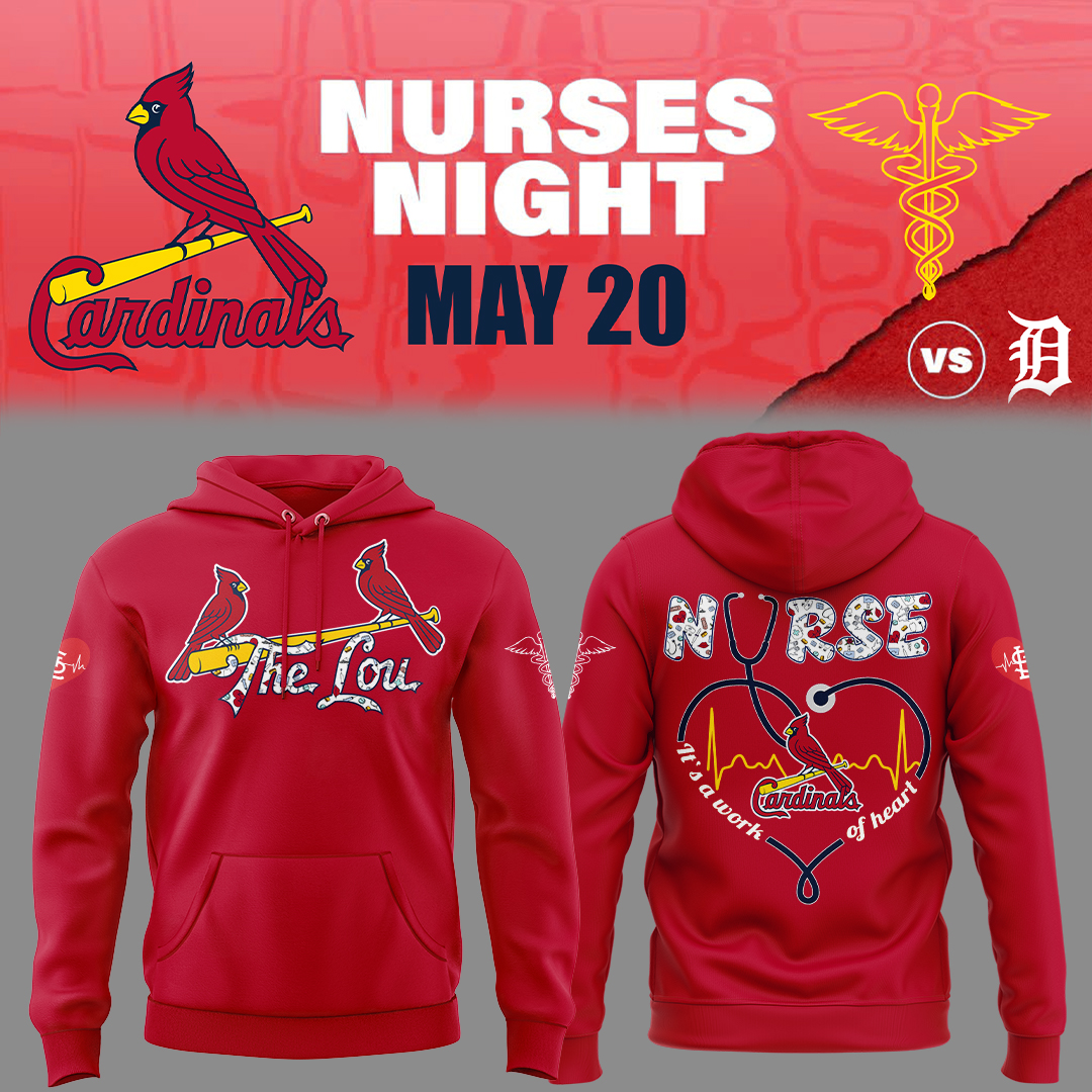 St. Louis Cardinals Baseball Nurses Night Hoodie Unique Baseball Gifts