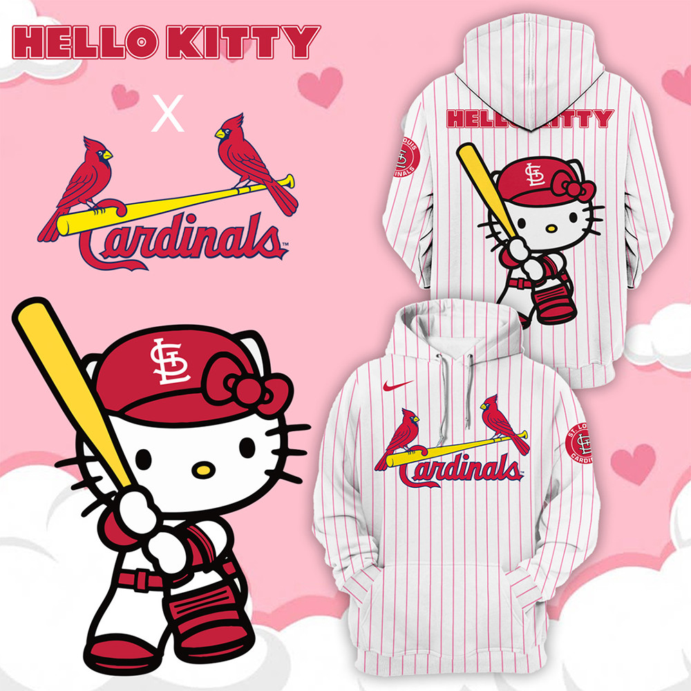 St. Louis Cardinals Hello Kitty Night September 19th Hoodie Cool Baseball Gifts