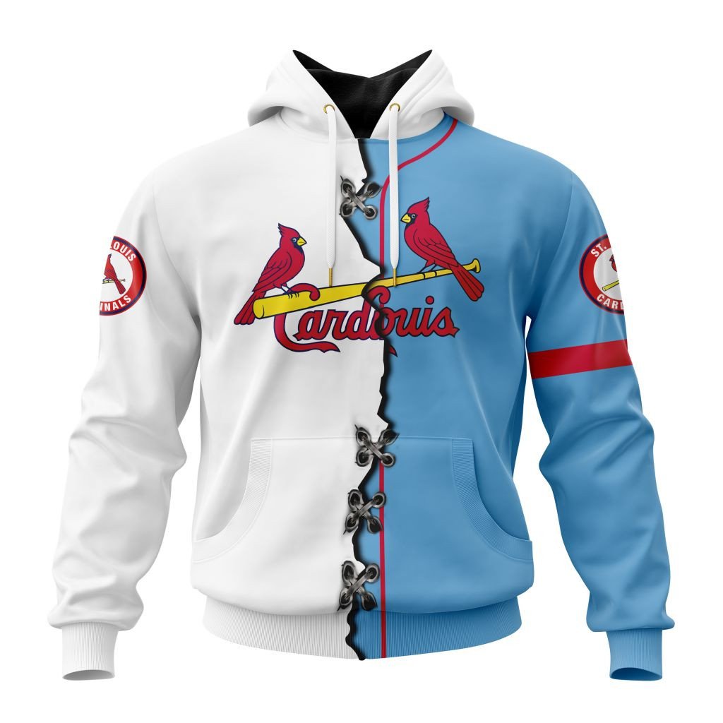 St. Louis Cardinals Personalized Mix Jersey Hoodie