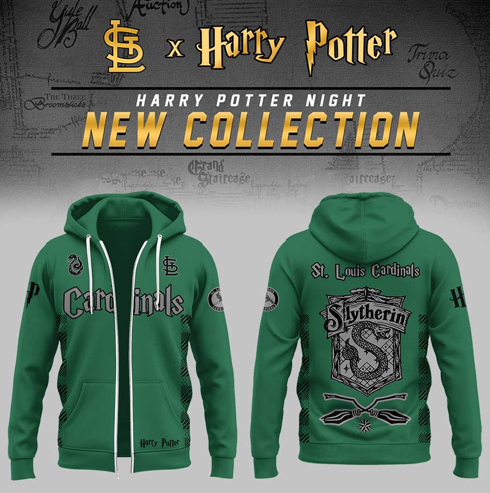 St. Louis Cardinals x Harry Potter Night Slytherin House Zip Hoodie Unique Baseball Gifts