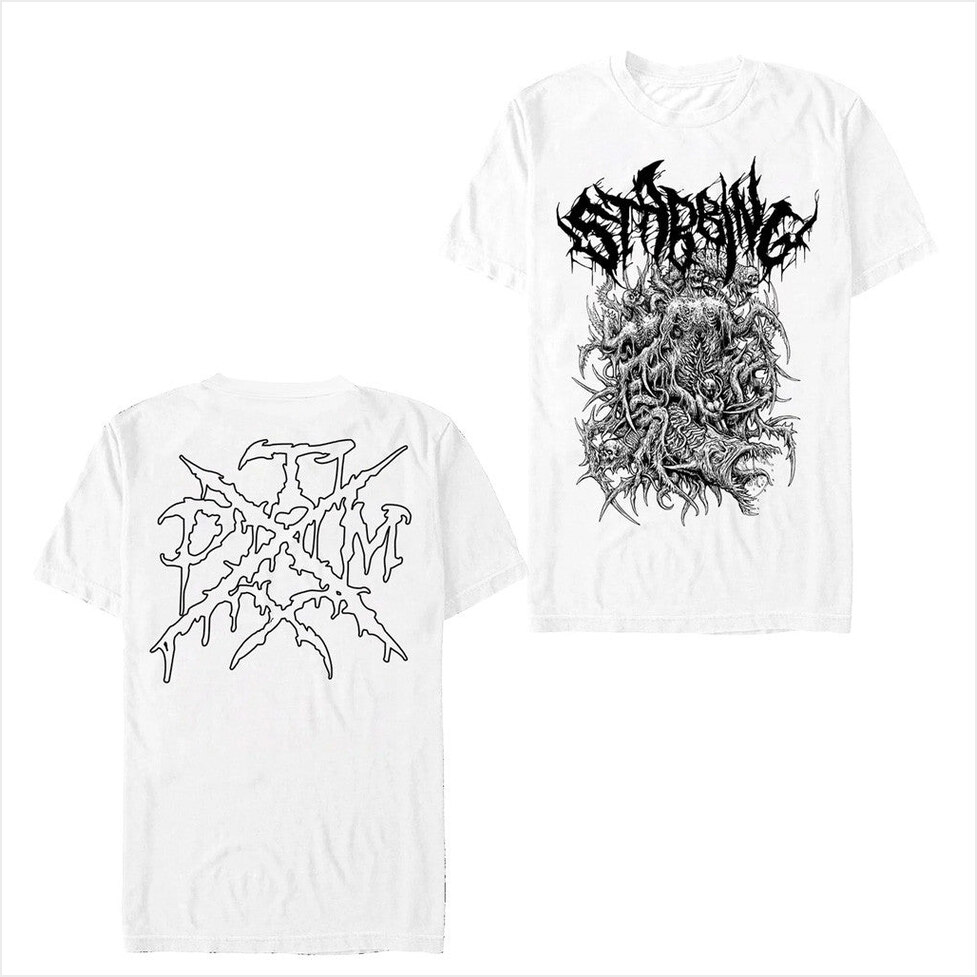 Stabbing Txdm White T-Shirt Nuclear Blast Merch Best Birthday Gifts For Friends