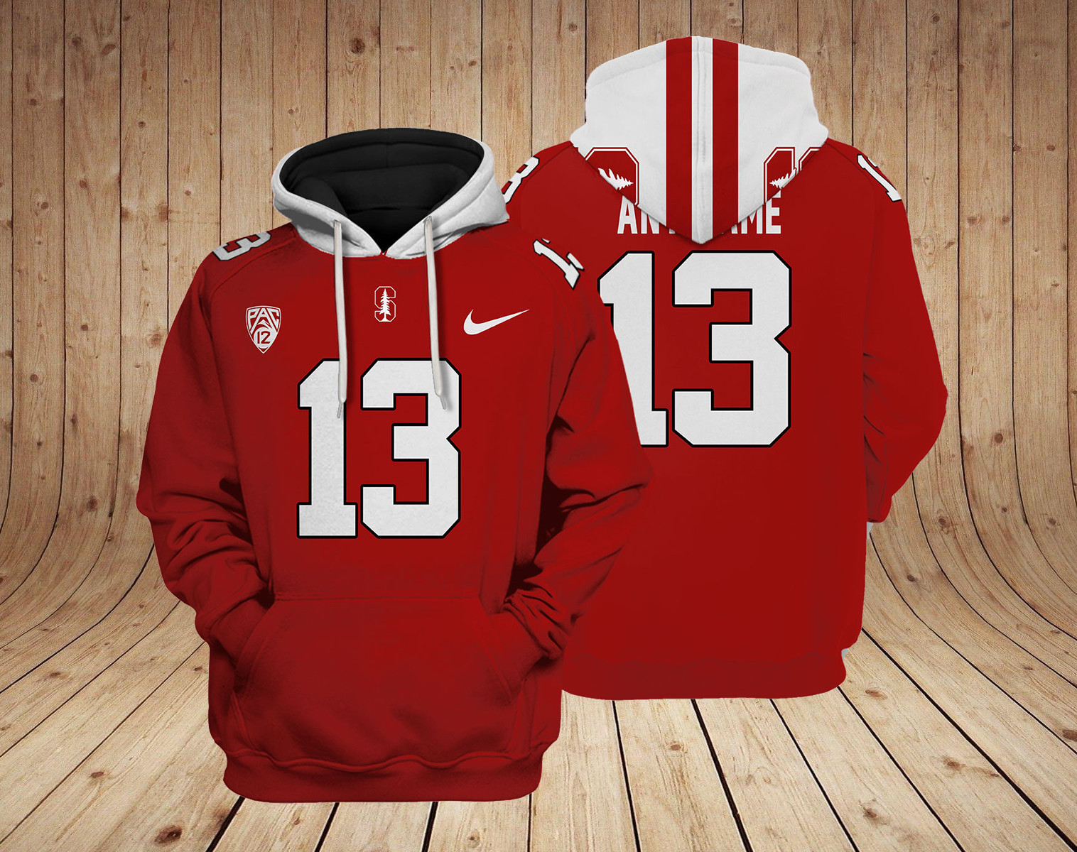 Stanford Cardinal NCAA Custom 3D Hoodie BL37086