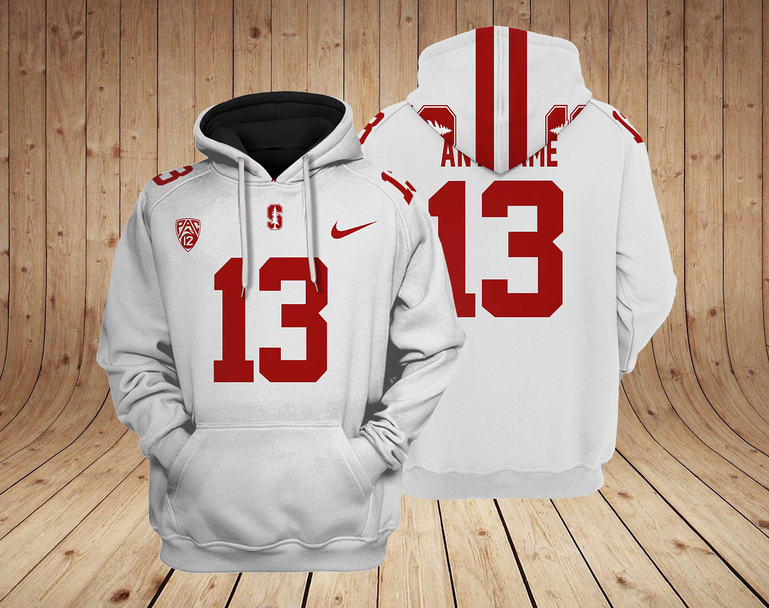 Stanford Cardinal NCAA Custom 3D Hoodie BL37087