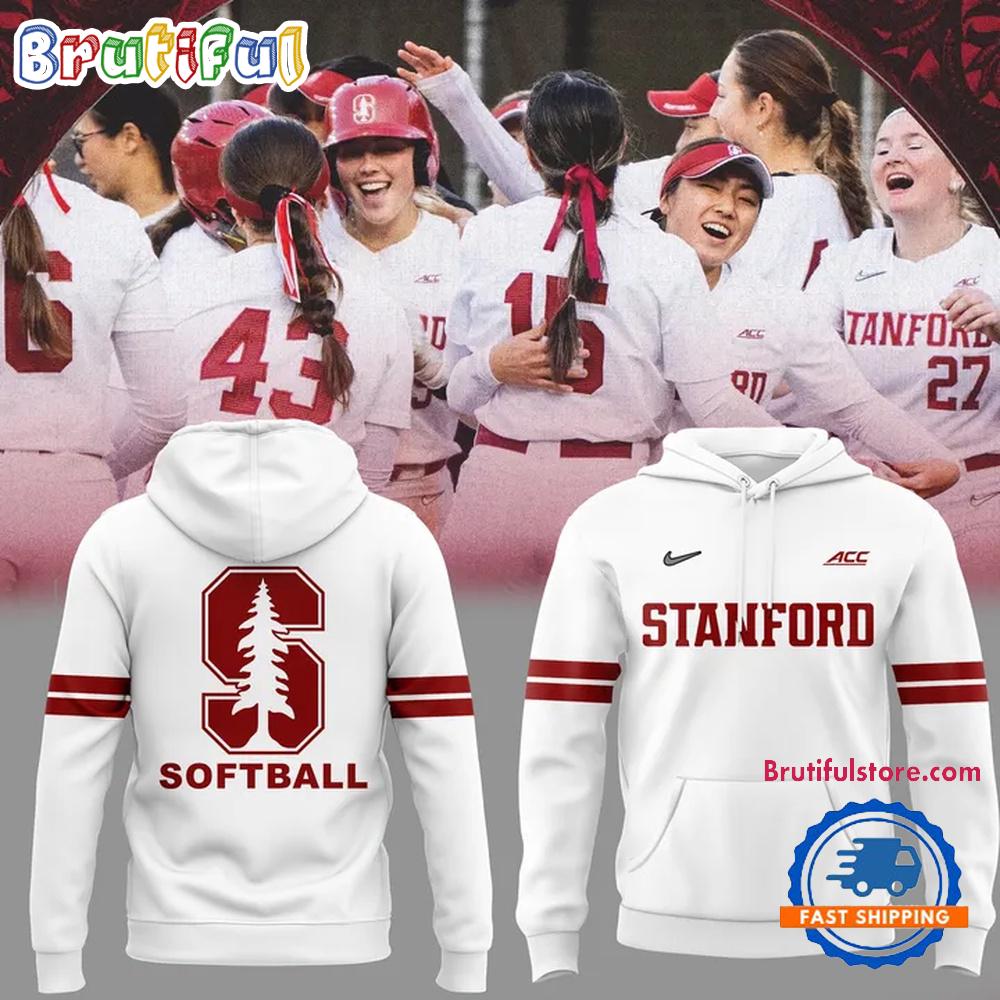 Stanford Cardinal Softball Special Edition 2025 White Hoodie