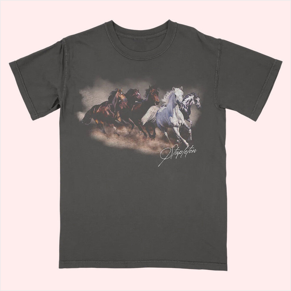 Stapleton Horses T-Shirt Chris Stapleton Merch Birthday Gifts For Father BFF Gifts