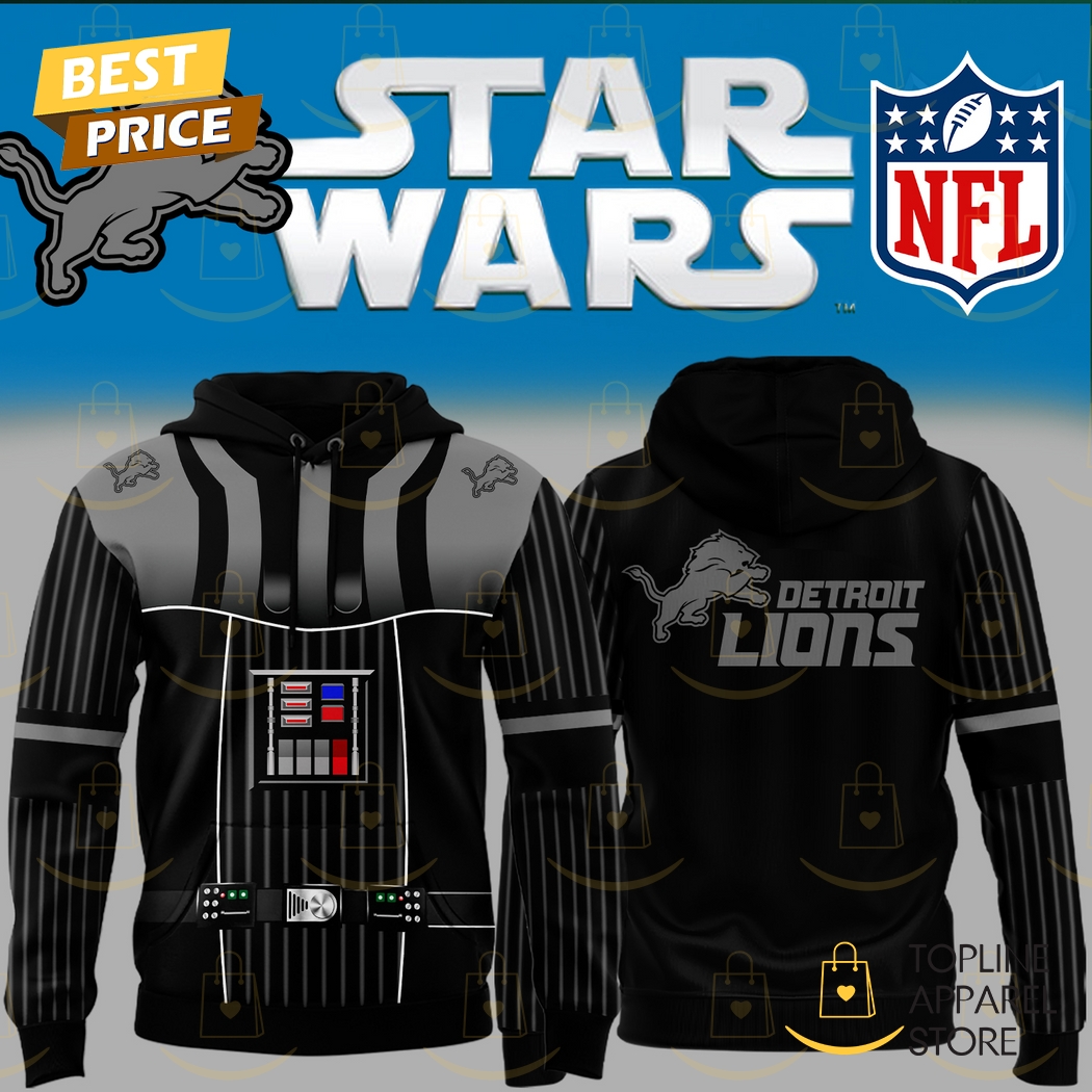 Star Wars x Detroit Lions Hoodie - Black