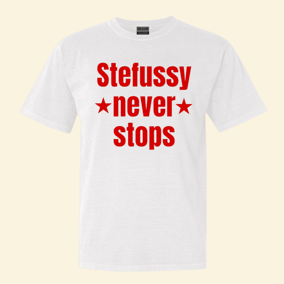 Stefussy Never Stops T-Shirt Stefussy Merch Birthday Gifts For Fans Gift Idea for Boyfriend