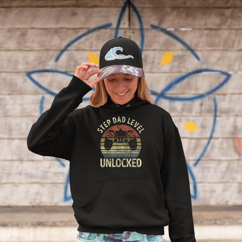 Step Dad Level Unlocked, Gaming Video Game Dad, Funny gift