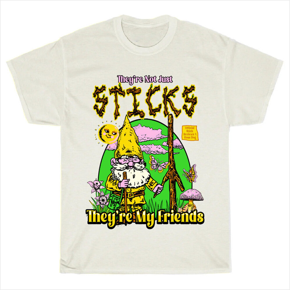 Sticks Are My Friend T-Shirt Bossdog Art Merch Best Friend Birthday Gifts Christmas Presents