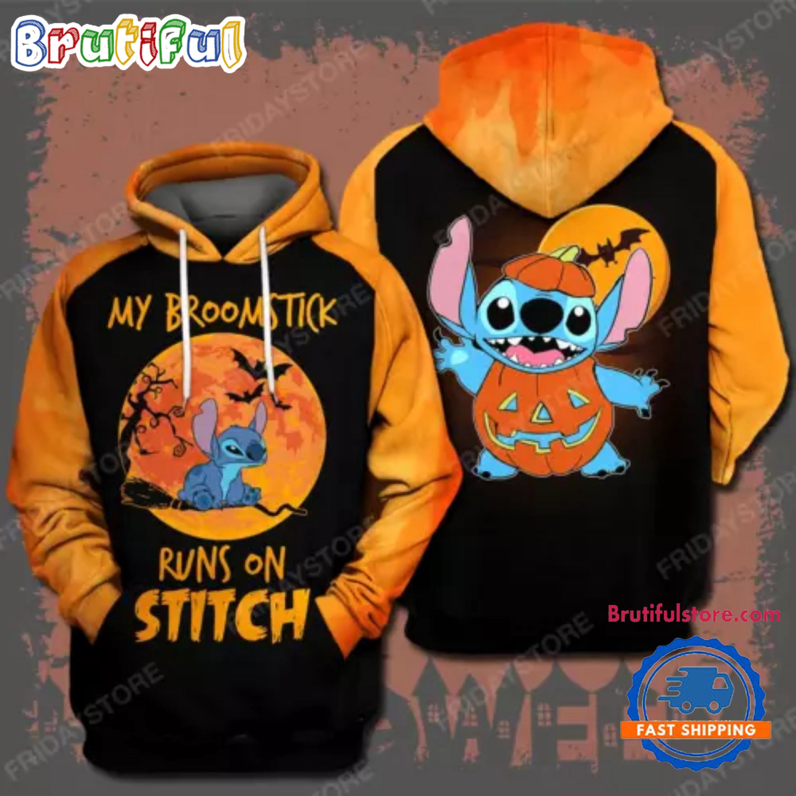 Stitch Pumpkin Halloween Hoodie Shirt