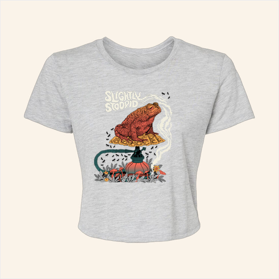 Stoney Toad Flowy Cropped T-Shirt Slightly Stoopid Merch Birthday Gifts For Friends