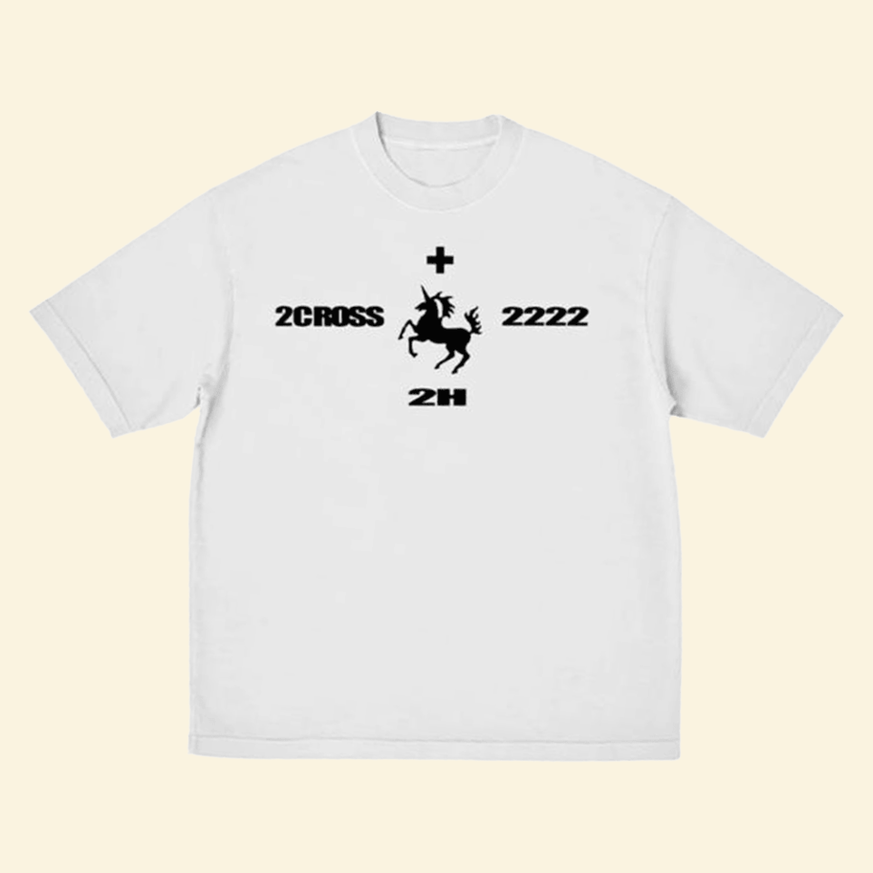 Store 2h Unicorn White T-Shirt 2hollis Merch Fathers Day Presents BFF Birthday Gifts