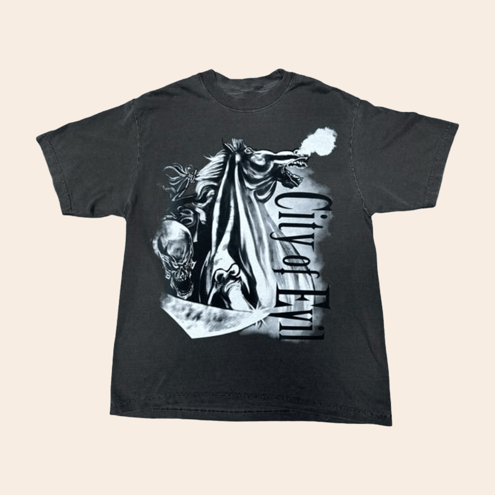 Store A7x World City Of Evil T-Shirt A7x World Merch Simple Fathers Day Birthday Gift Ideas