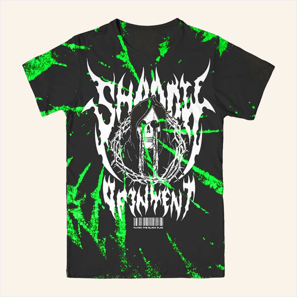 store Merch Shadow Of Intent Black Flag Dye T-Shirt Indiemerch Birthday Gift Ideas