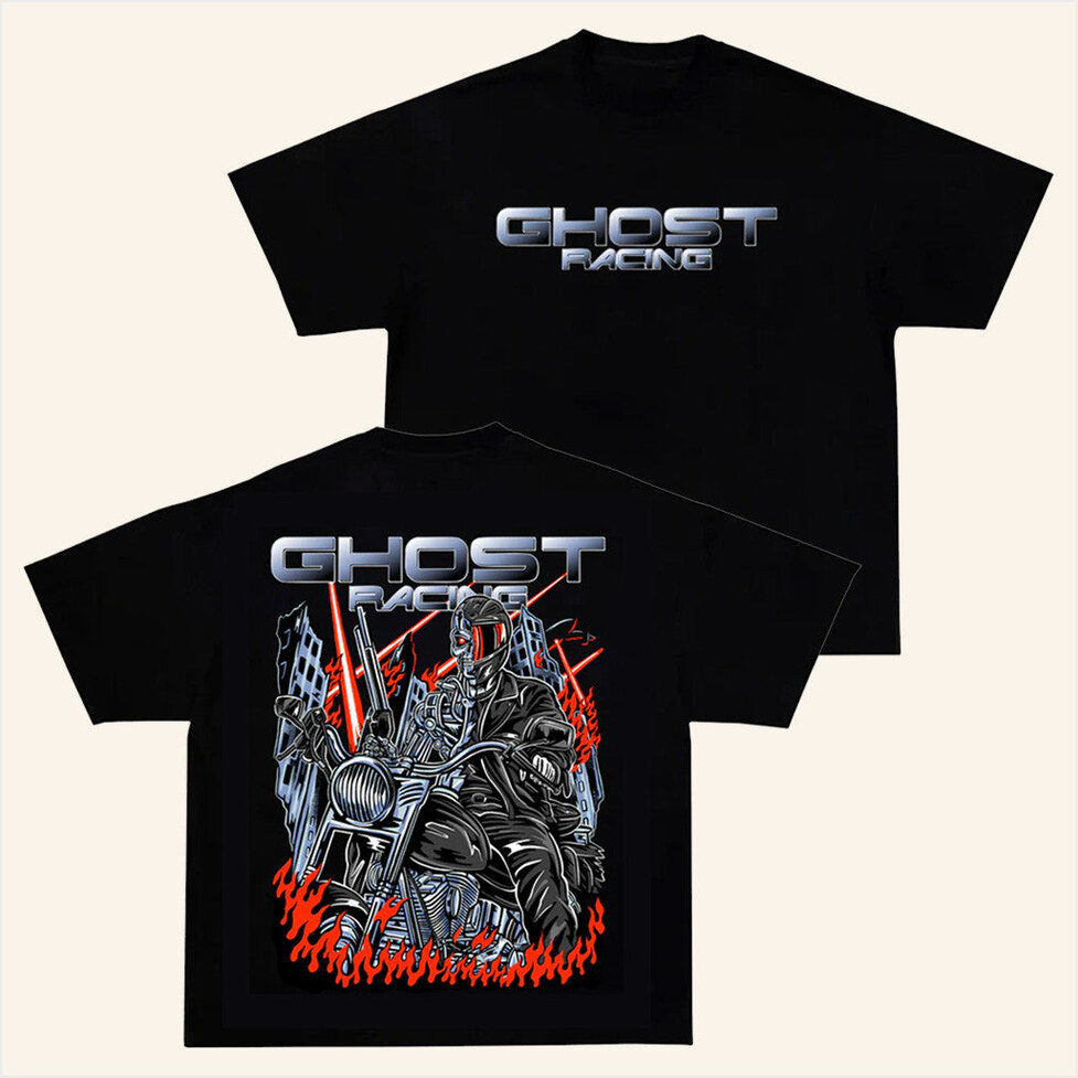 Store Shop The Terminator Shirt Official Ghost Racing Merch Black Birthday Gifts For BFF