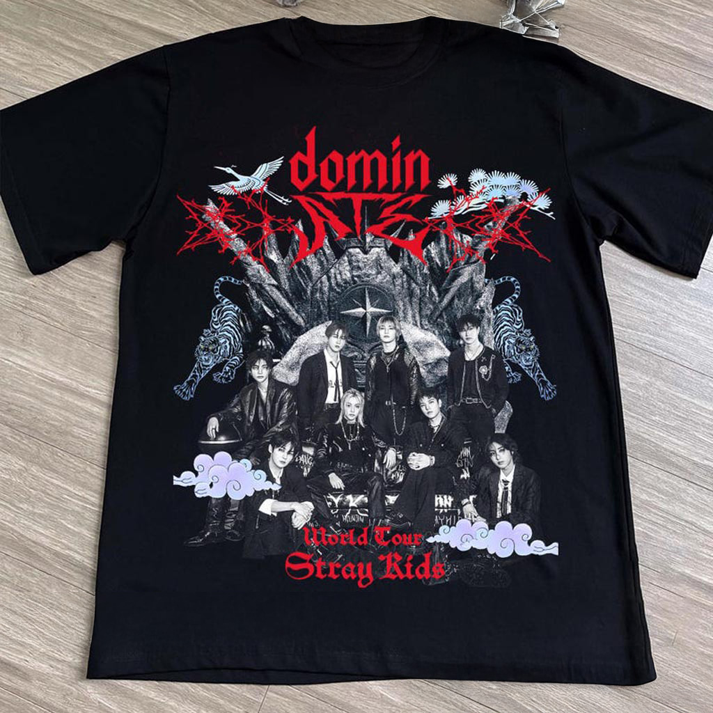 Stray Kids Domiate World Tour T-shirt Stray Kids World Tour Hoodie Stray Kids King Giant