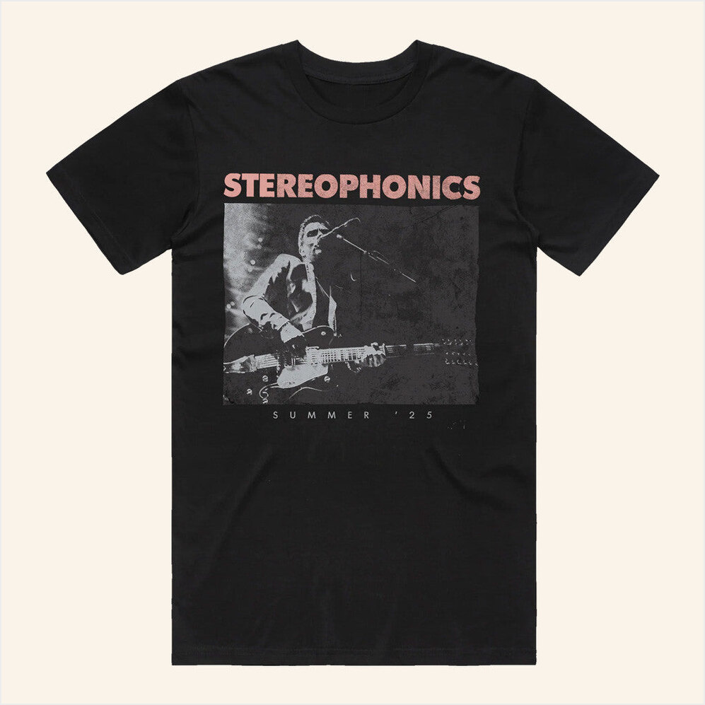Summer 25 Tour Black T-Shirt Stereophonics Merch Unique Gifts For Boyfriend BFF Gifts Ideas