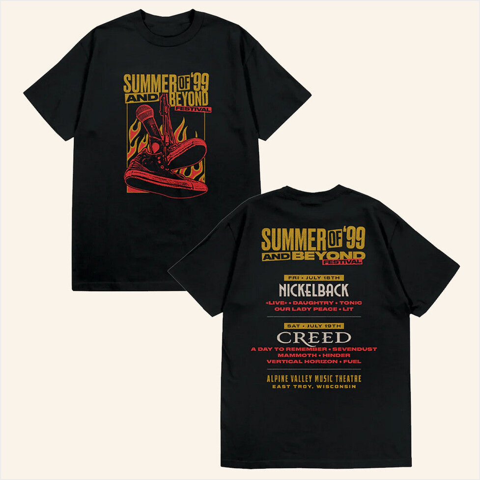 Summer Of 99 And Beyond Festival Sneakers T-Shirt Creed Merch Birthday Gift Ideas For Dad