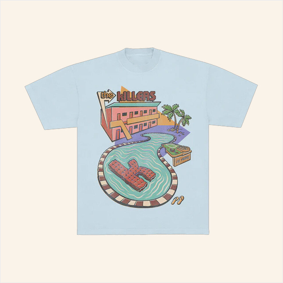 Summer Pool T-Shirt The Killers Music Merch Birthday Gifts For Friends Christmas Presents
