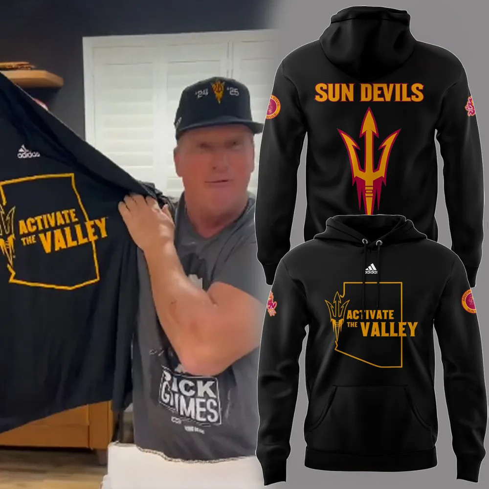 Sun Devils Football ACTIVATE THE VALLEY Hoodie Best Gifts For Football Fans