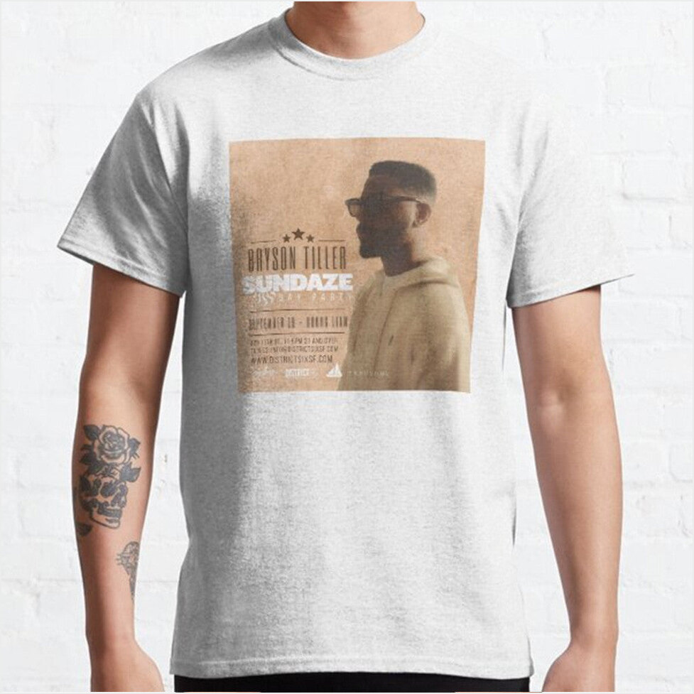 Sundaze Tiller Party Classic T-Shirt Bryson Tiller Merch Birthday Gifts For Music Lovers