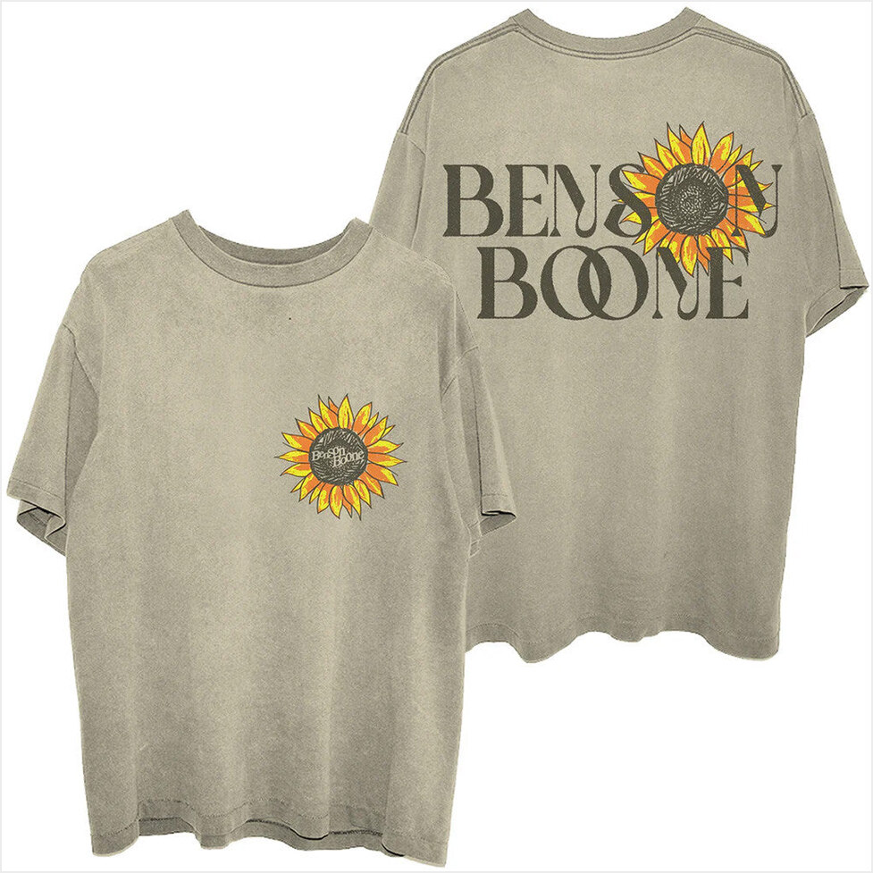 Sunflower T-Shirt Benson Boone Merch Birthday Gifts For BFF Christmas Presents