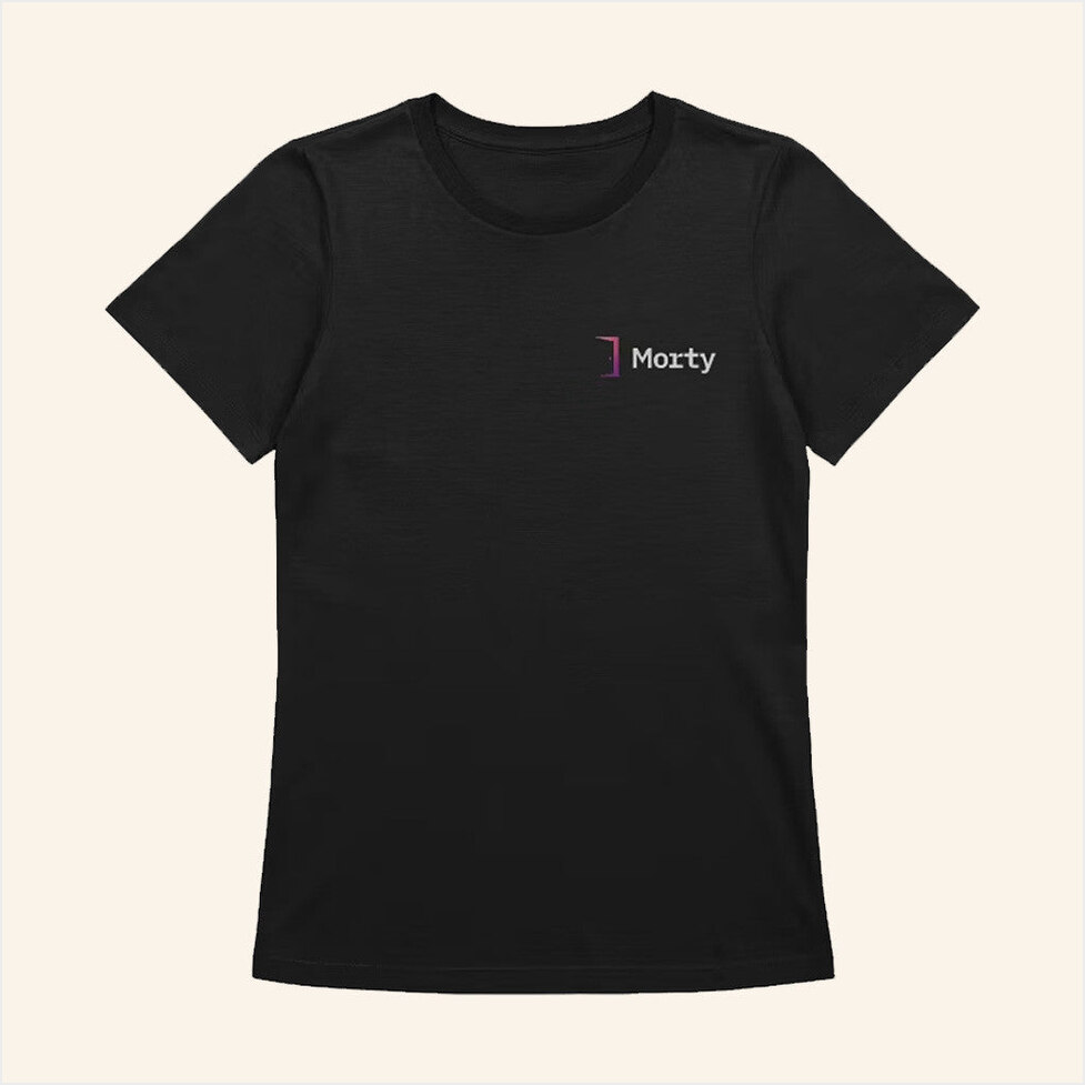 Super Soft Logo T-Shirt Morty Merch Gift Ideas For Her Birthday Gifts For Besties