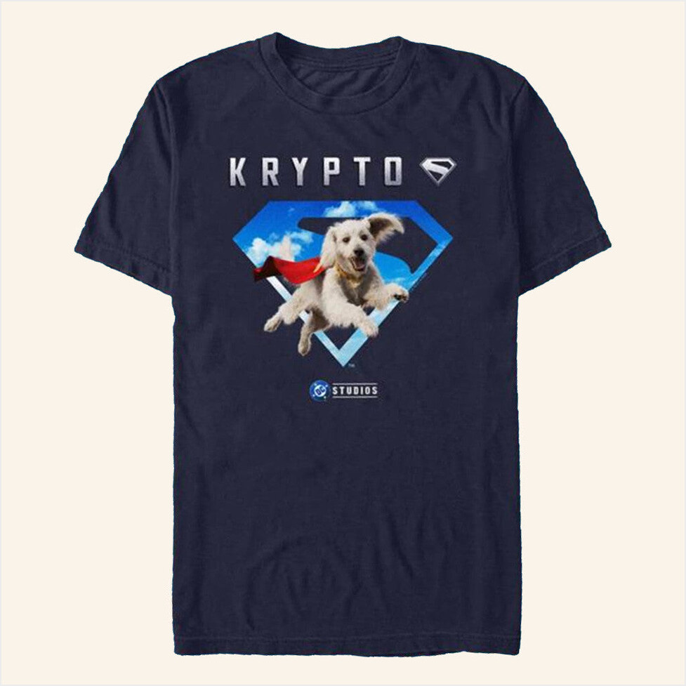 Superman 2025 Movie Krypto In Sky Logo T-Shirt Amctheatres Merch Gift Ideas For Boyfriend