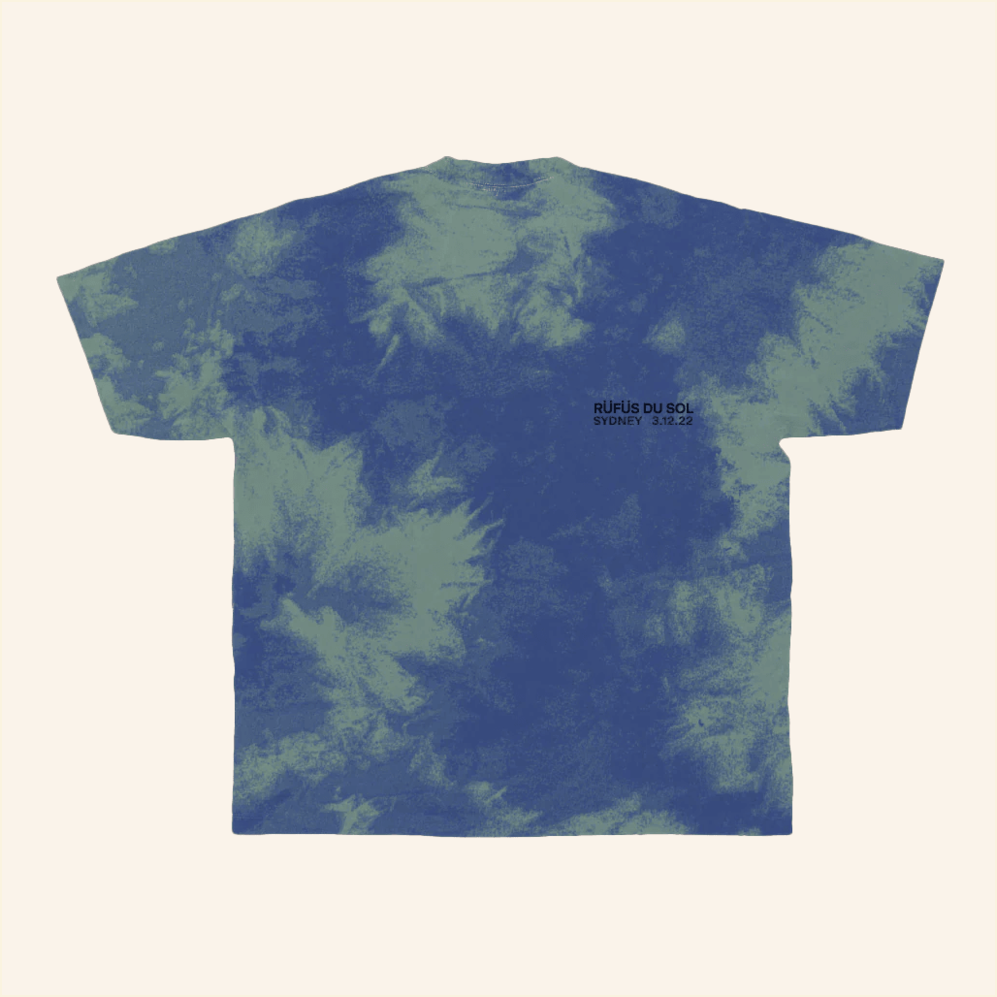 Sydney 3 12 22 Tie Dye T-Shirt Rufus Du Sol Merch Music Lovers Birthday Gifts Best Friend Gifts