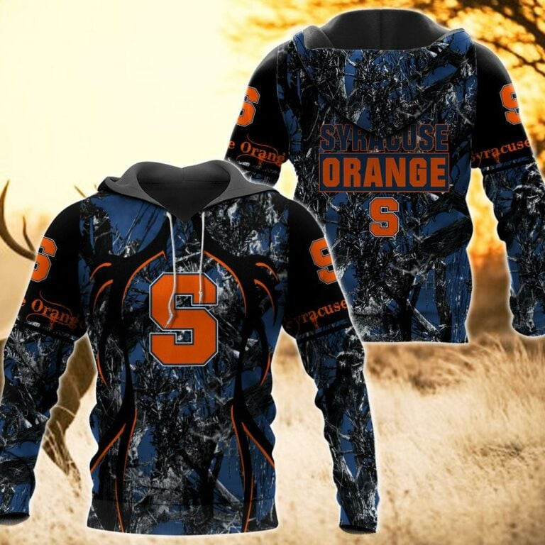 Syracuse Orange Camo Hunting 3D printed Sweatshirt Hoodie Zipped Hoodie